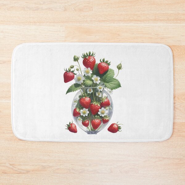 Item preview, Ripe strawberries in a vase designed and sold by MadinaFatt.