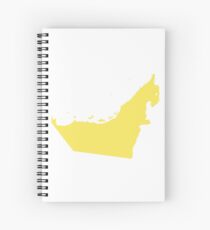 United Arab Emirates Love in Lemon Spiral Notebook
