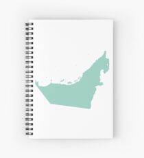United Arab Emirates Love in Mint Spiral Notebook