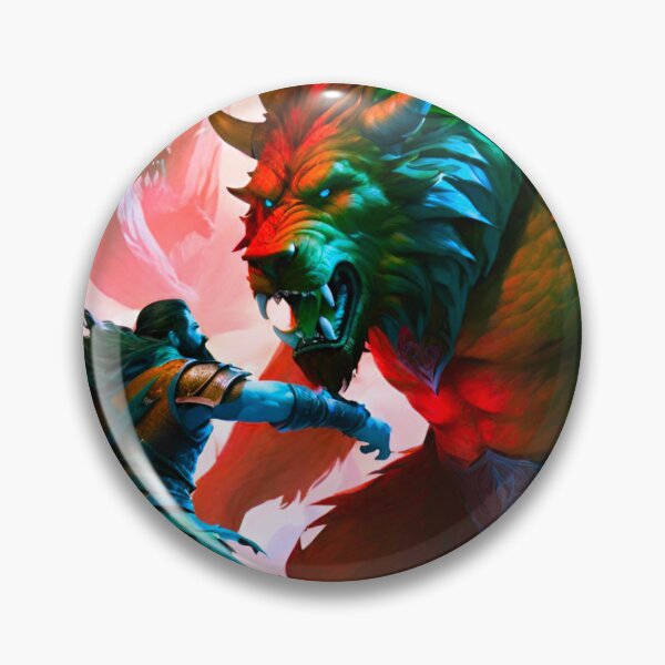 Item preview, Clash of Titans: Gladiator Confronts Giant Beast designed and sold by GrizzlyCollective.