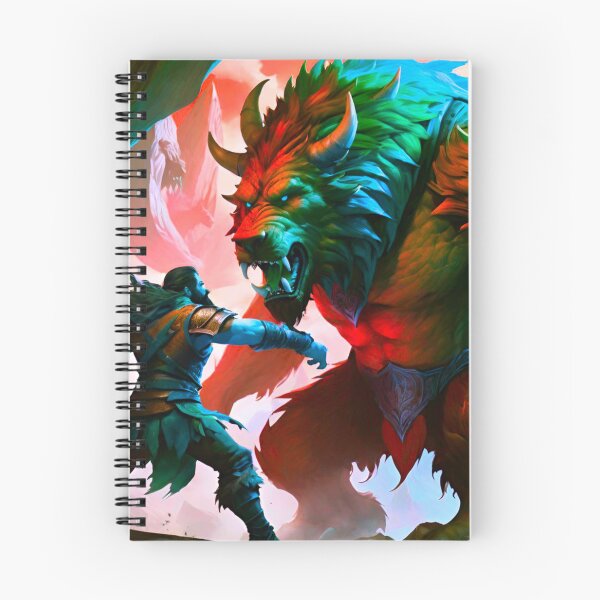 Item preview, Clash of Titans: Gladiator Confronts Giant Beast designed and sold by GrizzlyCollective.