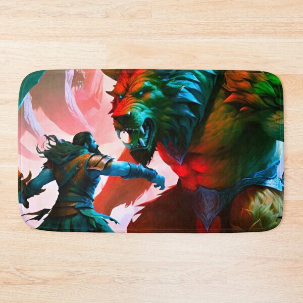 Item preview, Clash of Titans: Gladiator Confronts Giant Beast designed and sold by GrizzlyCollective.