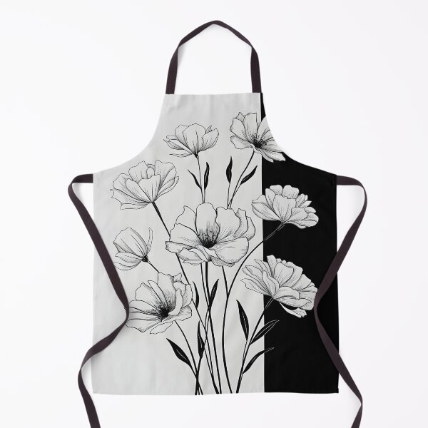 Item preview, Black And White Delicate Flower Design, Botanical Illustrations, Black and White Artwork designed and sold by WatermelonPink.
