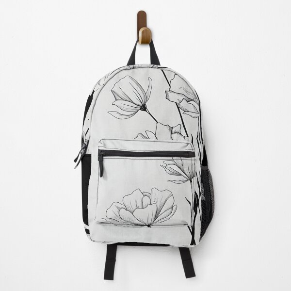 Item preview, Black And White Delicate Flower Design, Botanical Illustrations, Black and White Artwork designed and sold by WatermelonPink.