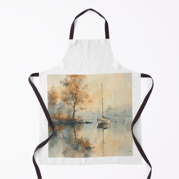 Item preview, Tranquil Sailboat in Autumn Waters designed and sold by palmyst.
