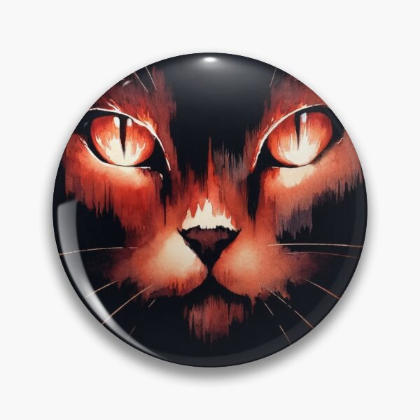 Item preview, Inferno Gaze: Whiskers in the Dark designed and sold by LuminShadowArt.