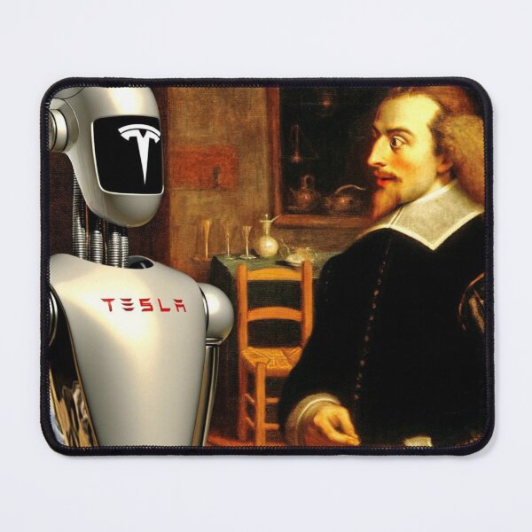 Item preview, Tesla bot designed and sold by TEEJAMBOREE.