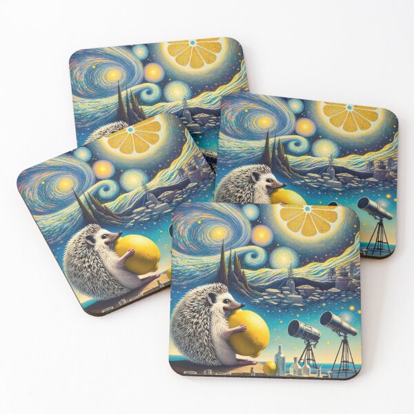 Item preview, Hedgehog on the lemon planet designed and sold by M-Y-A-R-T-.