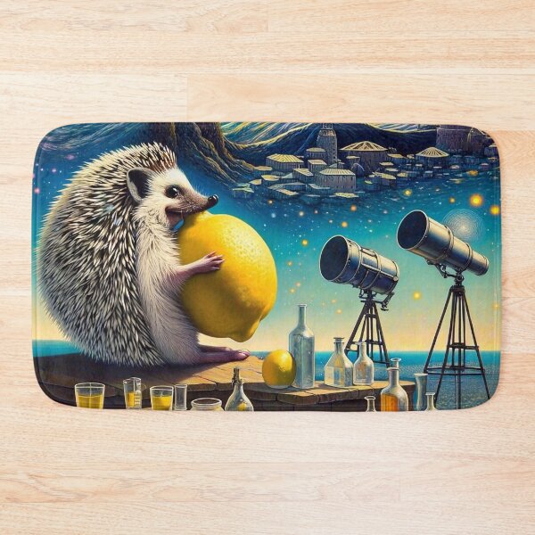 Item preview, Hedgehog on the lemon planet designed and sold by M-Y-A-R-T-.