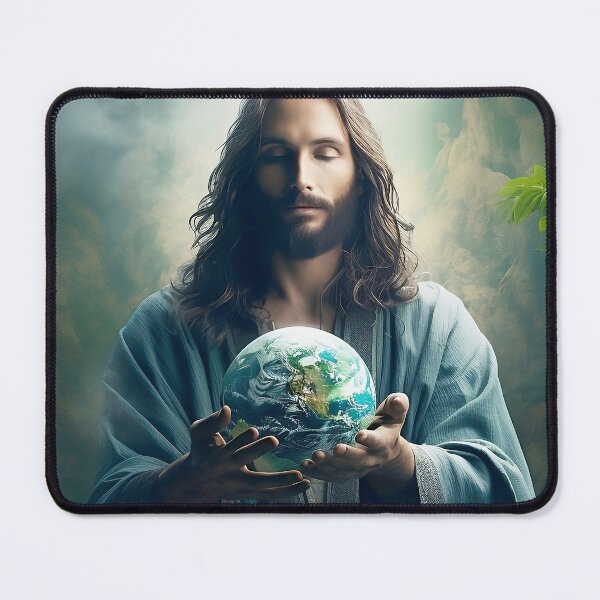 Item preview, Holy spirit looking to the earth, Spiritual Jesus Christ, Faithful Art, Ashtar Command designed and sold by Larah Vidotto.