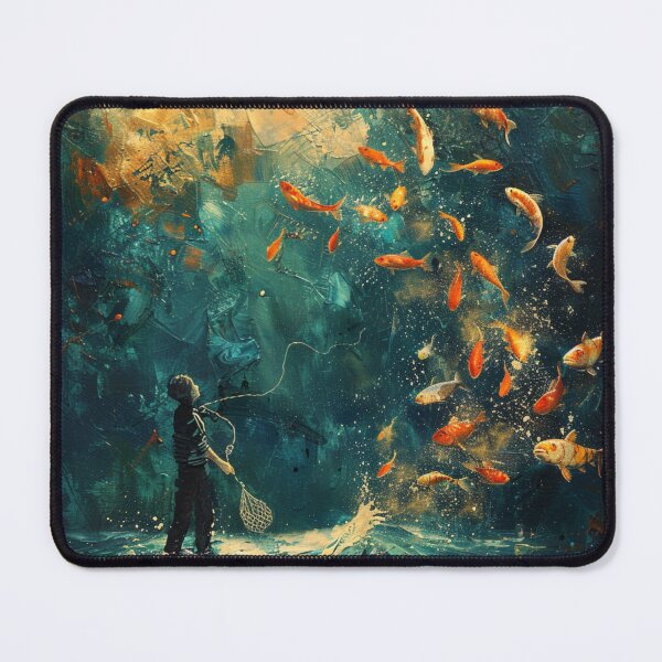 Item preview, Child's Aquatic Fantasy with Golden Fish designed and sold by palmyst.