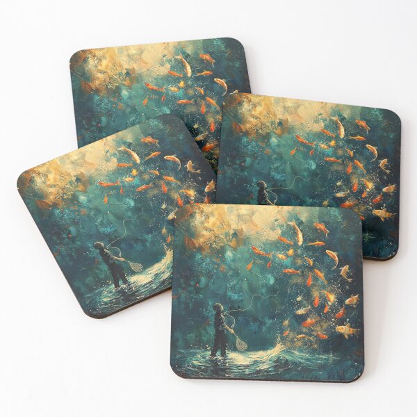 Item preview, Child's Aquatic Fantasy with Golden Fish designed and sold by palmyst.