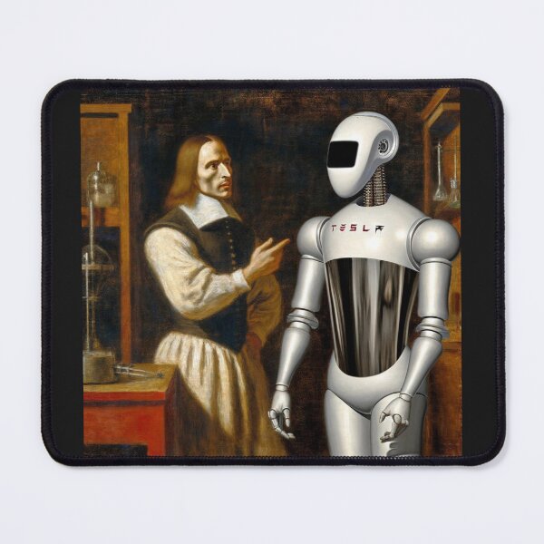 Item preview, Tesla bot designed and sold by TEEJAMBOREE.
