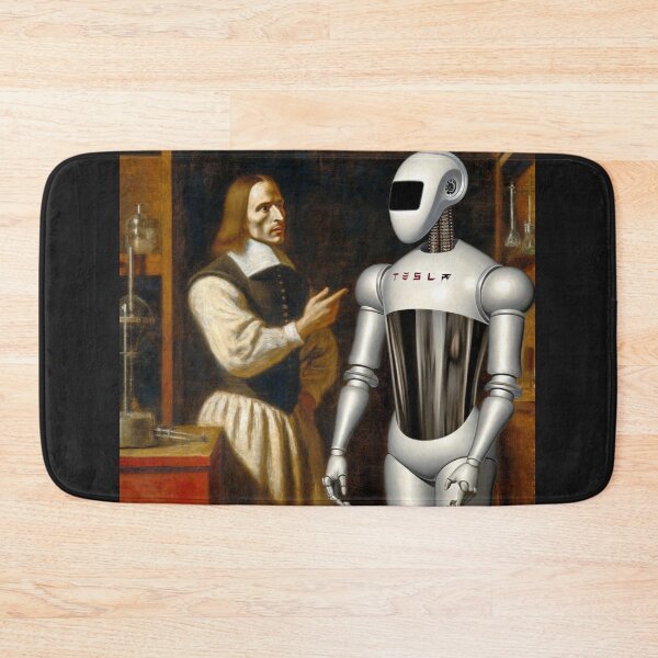 Item preview, Tesla bot designed and sold by TEEJAMBOREE.
