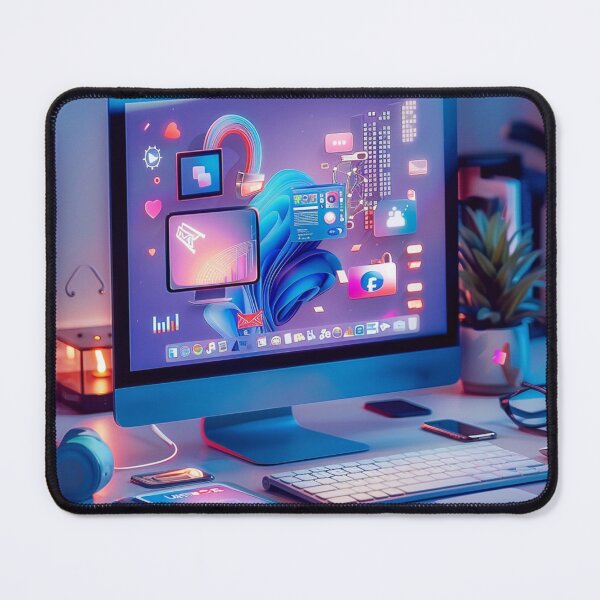 Item preview, Cyber World Desk Setup designed and sold by palmyst.