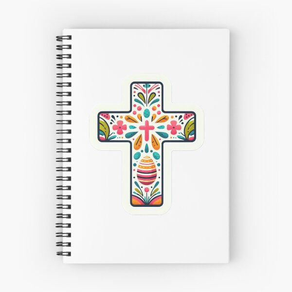 Item preview, Easter cross Easter cute sticker designed and sold by Expressions-Sel.