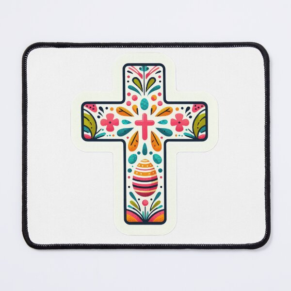 Item preview, Easter cross Easter cute sticker designed and sold by Expressions-Sel.