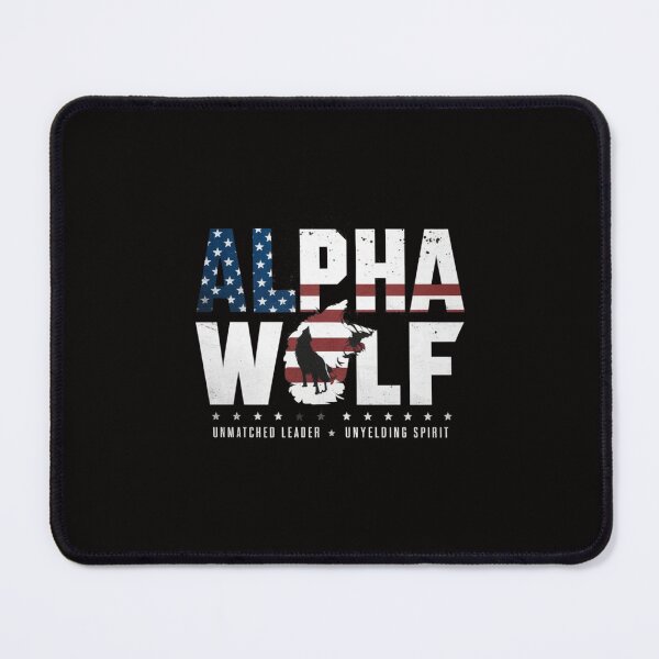 Item preview, Alpha Wolf Patriotic Tee - Lead with American Spirit designed and sold by HOMEDESIGNPRINT.