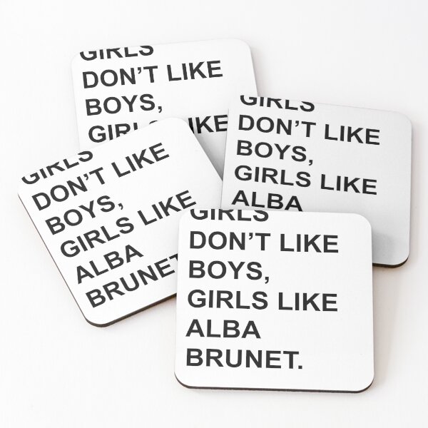 Item preview, GIRLS DON’T LIKE BOYS, GIRLS LIKE ALBA BRUNET designed and sold by Sapphodramatic.