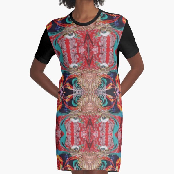 Pattern, design, tracery, weave, drawing, figure, picture, illustration Graphic T-Shirt Dress