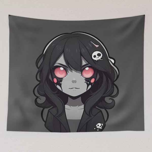 Item preview, Gothic Style Cute Monster Goth Girl designed and sold by MadnessEnvelope.