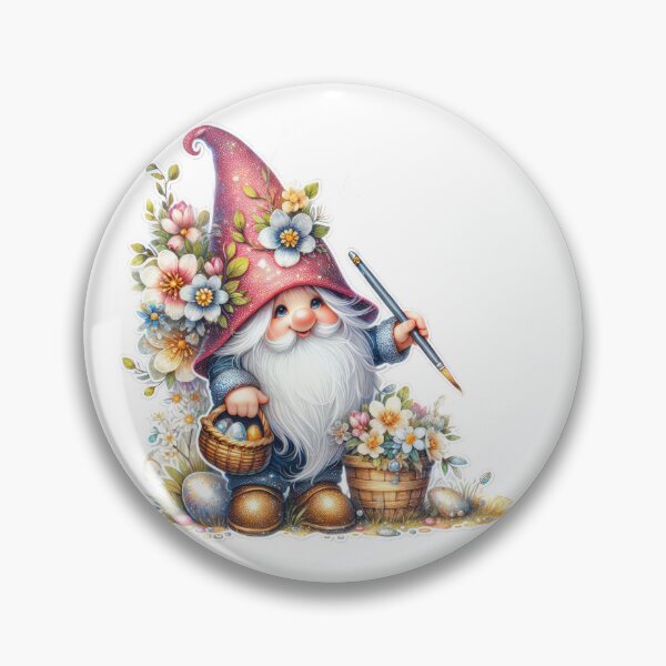 Item preview, dwarf Easter cute sticker designed and sold by Expressions-Sel.