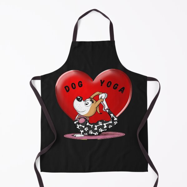 Item preview, "Love for Yoga" Playful Dog Yoga T-Shirt Design, Animal Meditation designed and sold by TrendyGraphTees.