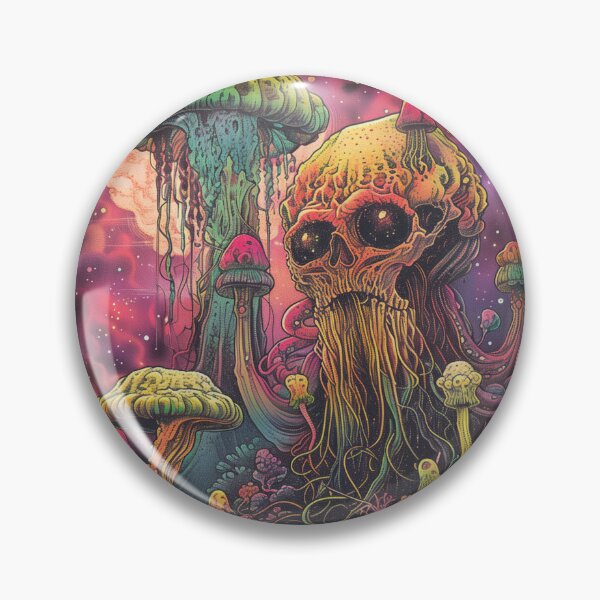 Item preview, Psychedelic Skull Amidst Alien Flora designed and sold by palmyst.
