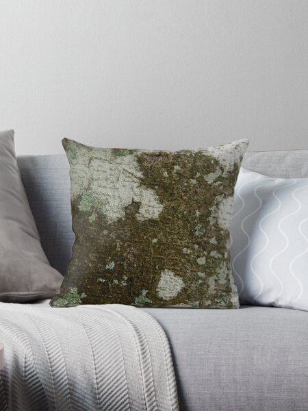 tree trunk texture Throw Pillow