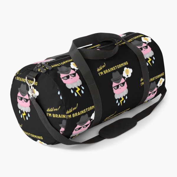 Item preview, Hold On I'm Brainstorming - Cool Creative Brain Sits On A Thunder Cloud Wearing Fedora & Meme Glasses To Do Brainstorming Creativity designed and sold by lovealva.