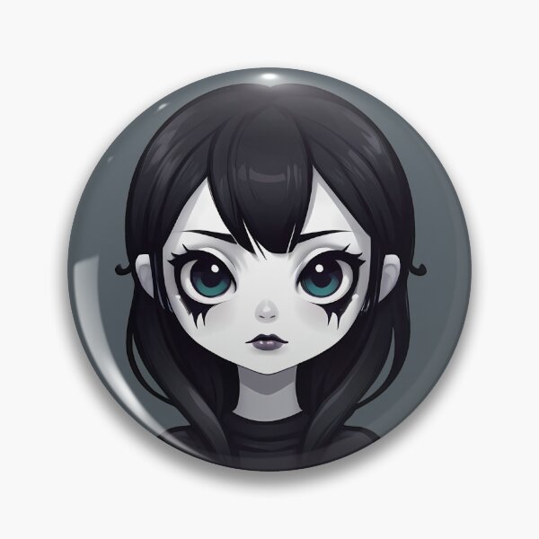Item preview, Cute Pale Goth Emo Girl designed and sold by MadnessEnvelope.