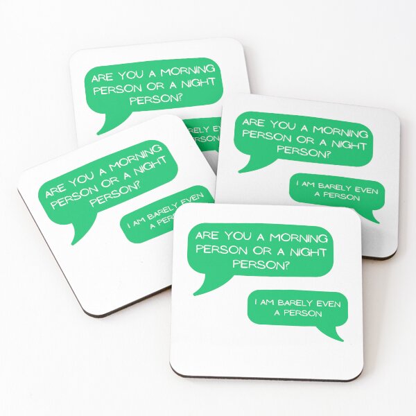 Item preview, Are you a morning person or a night person? I am barely even a person. designed and sold by Aktio  Design.