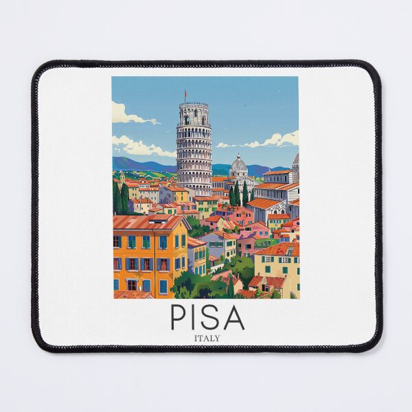 Item preview, A Pop Art Travel Print of Pisa - Italy  designed and sold by StudioRedKoala.