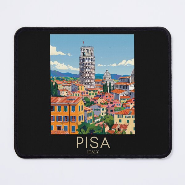 Item preview, A Pop Art Travel Print of Pisa - Italy  designed and sold by StudioRedKoala.