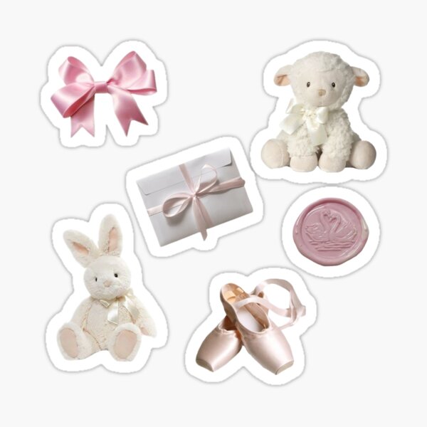 Artikel-Vorschau von Ästhetisches Stickerpaket „Coquette Balletcore“, designt und verkauft von skullcore.