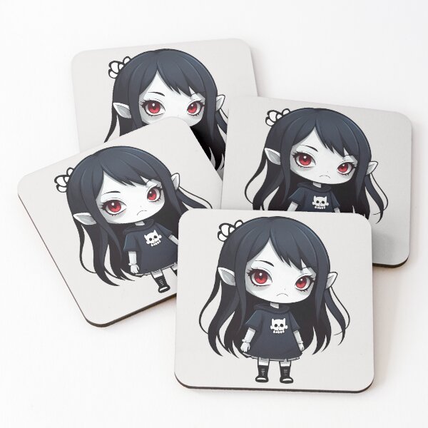 Item preview, Cute Pale Goth Emo Monster Girl designed and sold by MadnessEnvelope.