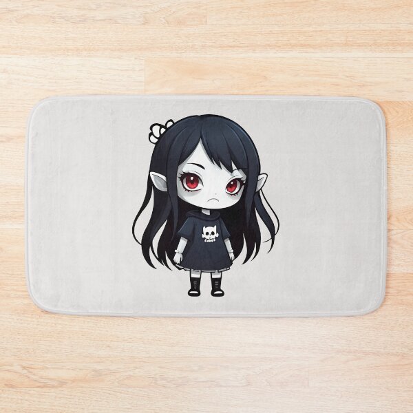 Aperçu de l'œuvre Fille mignonne de monstre Emo Goth pâle créée et vendue par MadnessEnvelope.