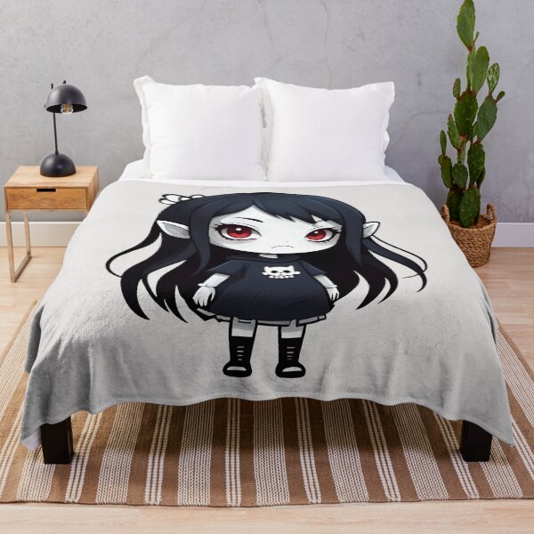 Aperçu de l'œuvre Fille mignonne de monstre Emo Goth pâle créée et vendue par MadnessEnvelope.