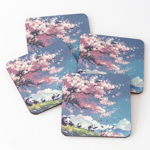 Item preview, Sakura Serenity: Pandas Amidst Blossoms designed and sold by plam50.