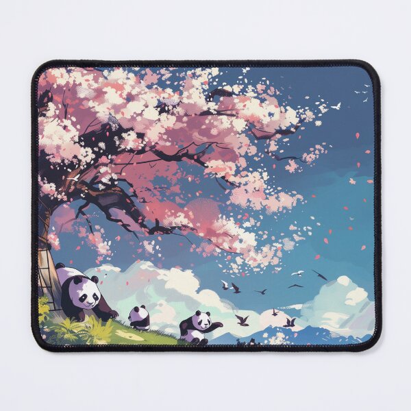 Item preview, Sakura Serenity: Pandas Amidst Blossoms designed and sold by plam50.