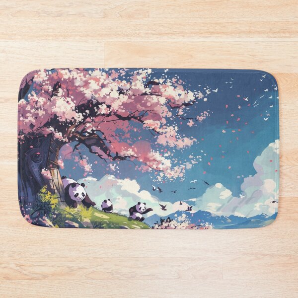 Item preview, Sakura Serenity: Pandas Amidst Blossoms designed and sold by plam50.