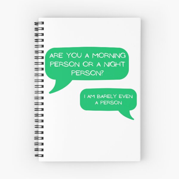 Item preview, Are you a morning person or a night person? I am barely even a person. designed and sold by Aktio  Design.