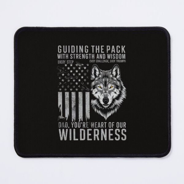 Item preview, Guiding Wolf Dad T-Shirt - Strength & Wisdom in Every Thread designed and sold by HOMEDESIGNPRINT.