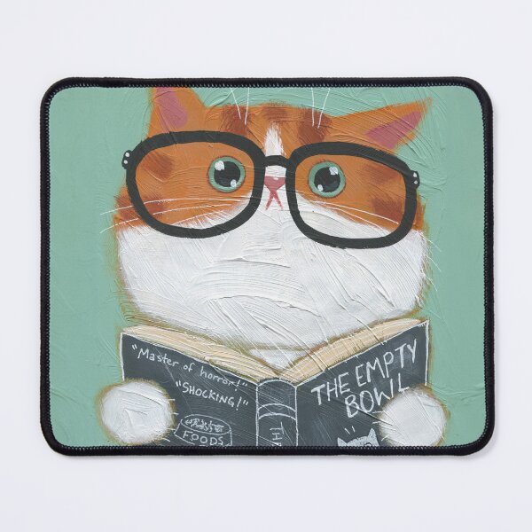 Item preview, Book Reading Cat designed and sold by KilkennyCat Art.