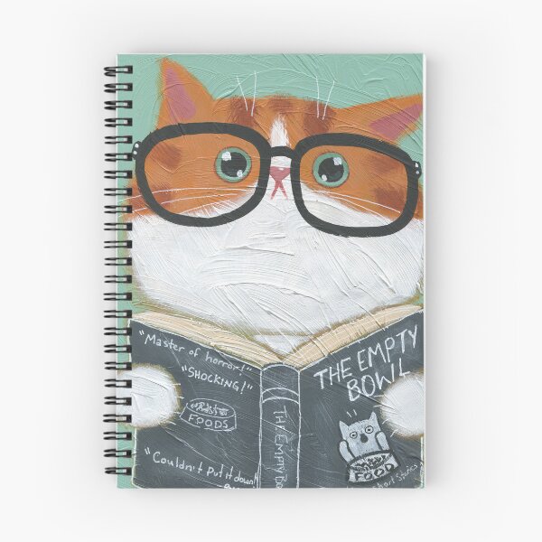 Item preview, Book Reading Cat designed and sold by KilkennyCat Art.
