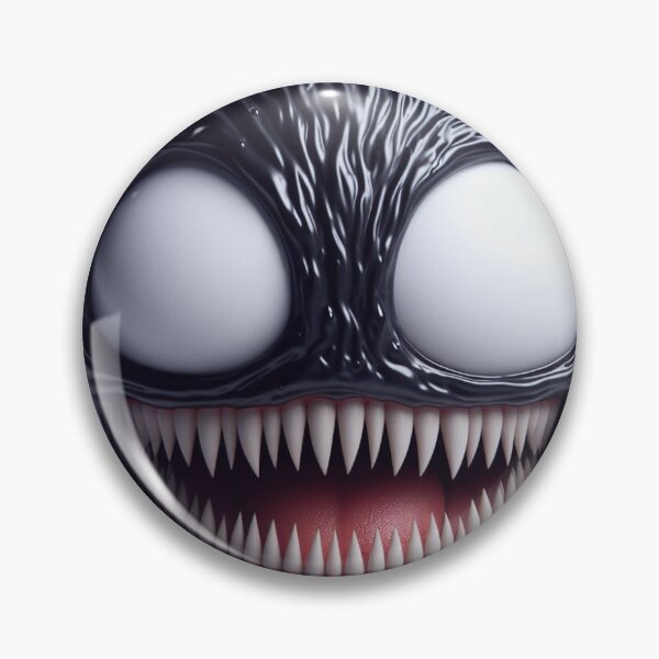 Item preview, 3D Emoji: Black Creepy Monster 4 designed and sold by DrNic0.