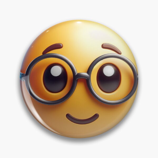 Item preview, 3D Emoji: Geek designed and sold by DrNic0.