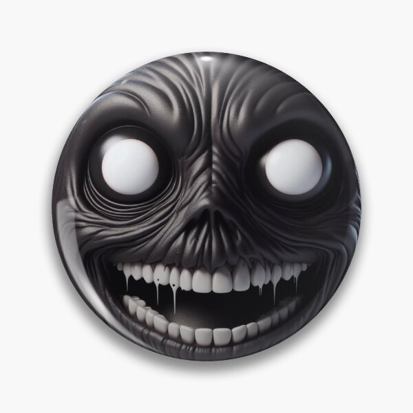 Item preview, 3D Emoji: Black Creepy Monster 2 designed and sold by DrNic0.