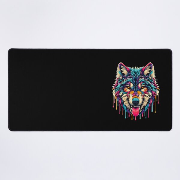 Item preview, Colorful Abstract Wolf Head designed and sold by MKDSN.