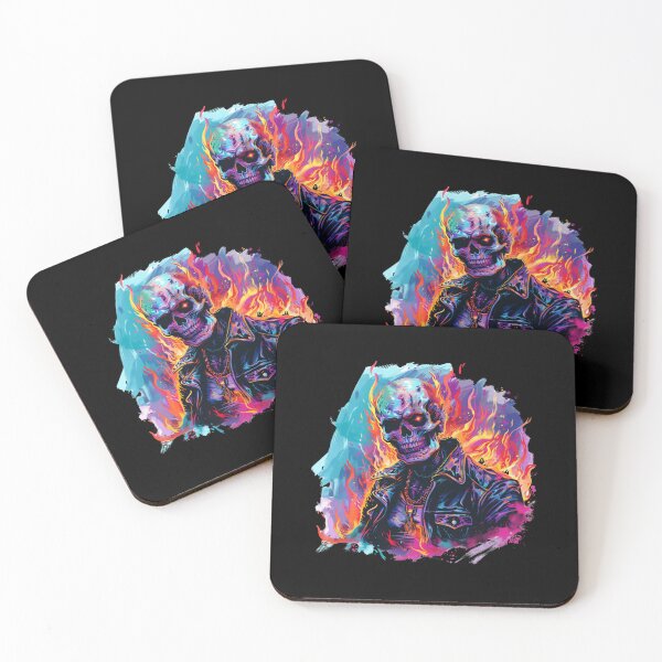 Item preview, Colorful Abstract Skull With Motorbike Jacket	 designed and sold by MKDSN.